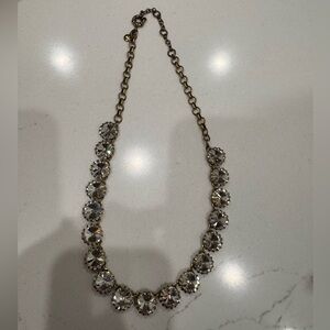 J. Crew Gold and Silver Crystal Necklace